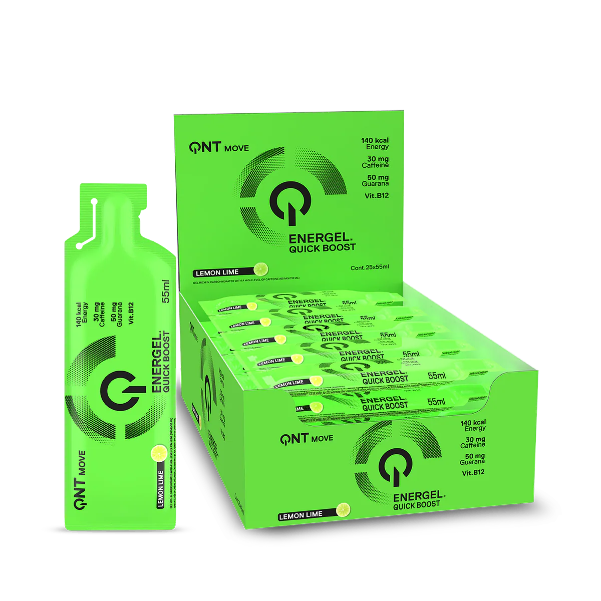 QNT Energel Quick Boost energetický gél (55 ml)