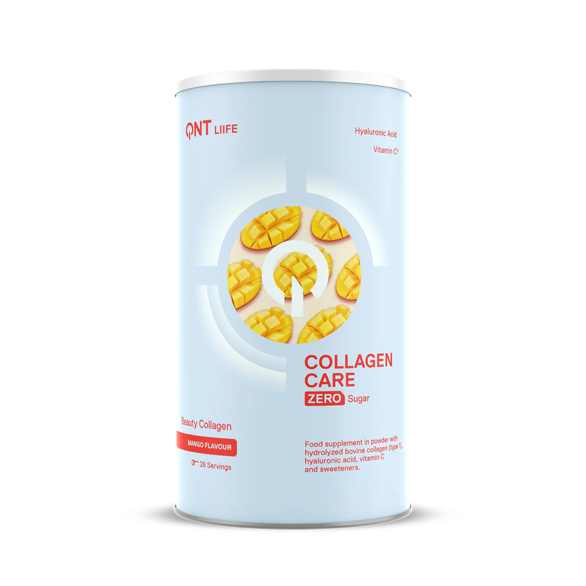 QNT Collagen Care kolagén s vitamínom C a kyselinou hyalurónovou (390 g)